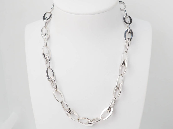 Collier maille ovale 