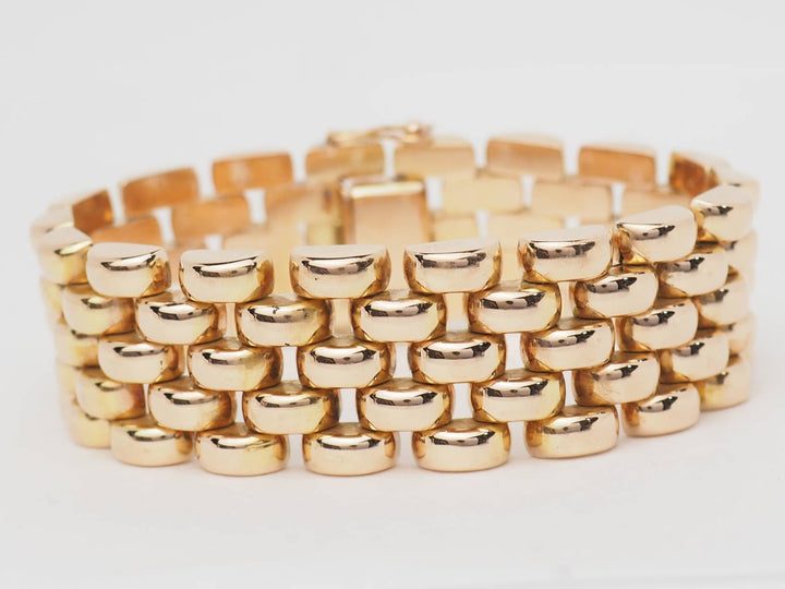 Bracelet vintage en or rose 