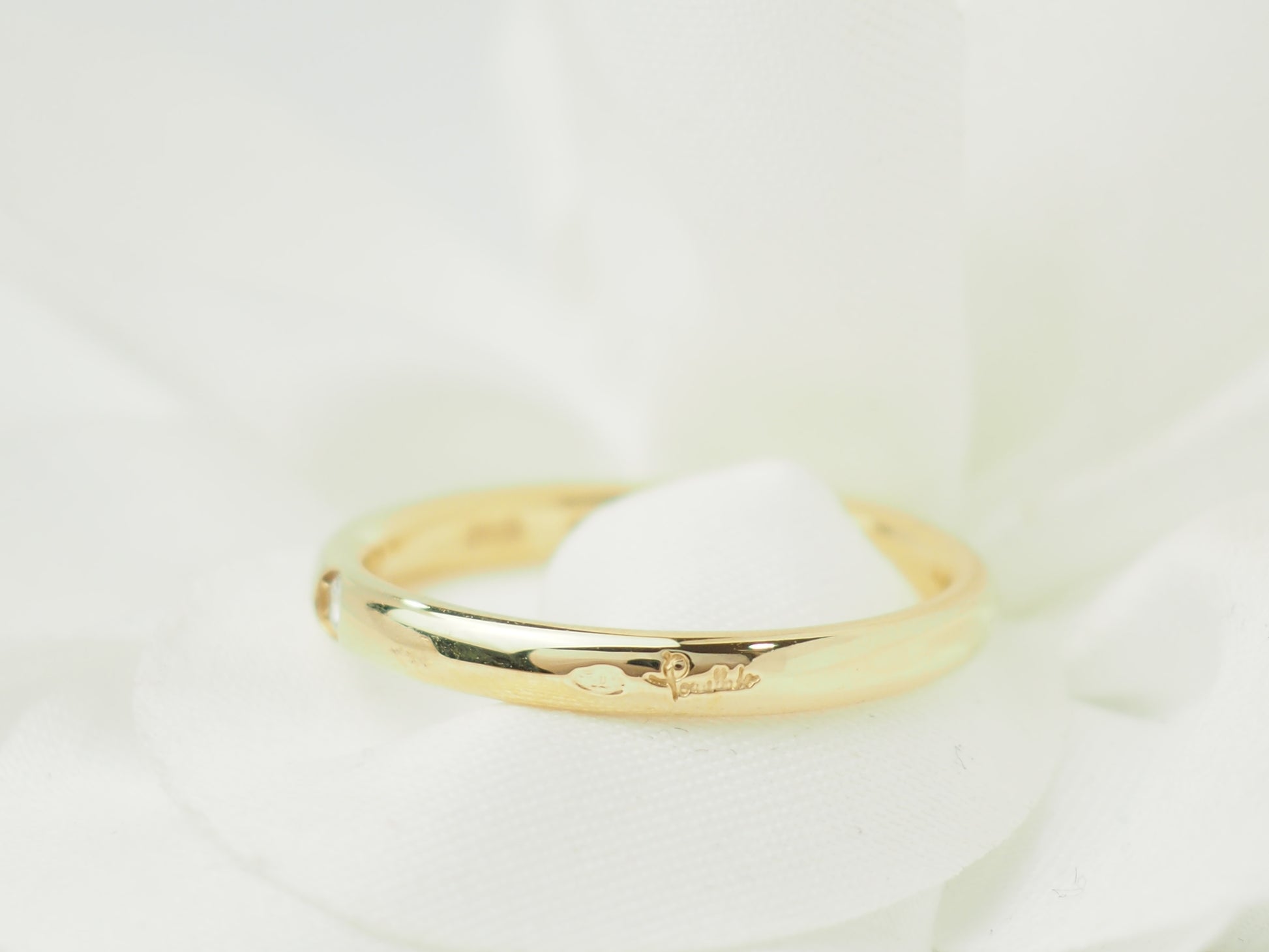 Pomellato ring yellow gold diamond France
