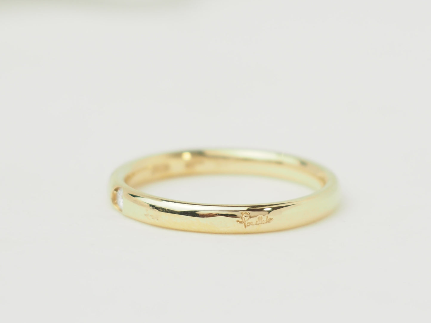 Bague de marque Pomellato design minimaliste or jaune