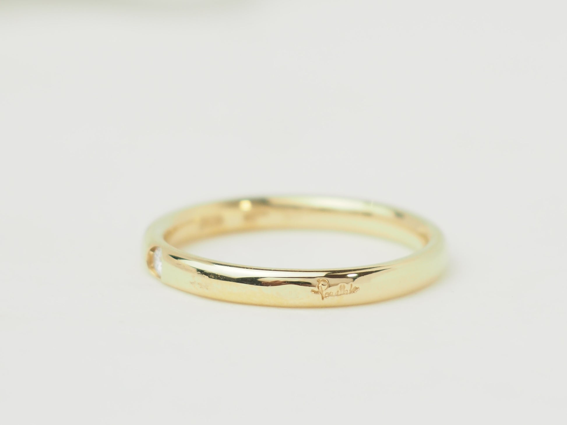 Bague de marque Pomellato design minimaliste or jaune
