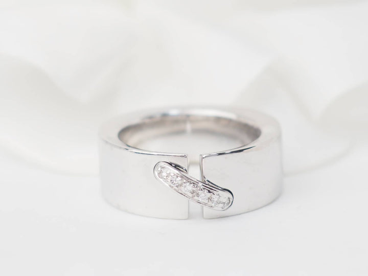 Bague Chaumet Lien en or blanc et diamants