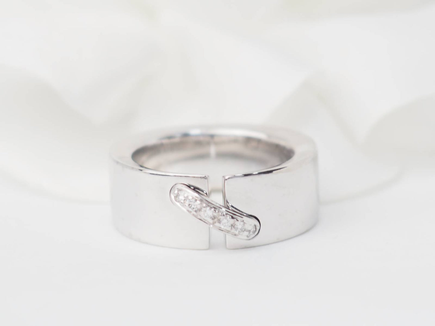 Bague Chaumet Lien en or blanc et diamants