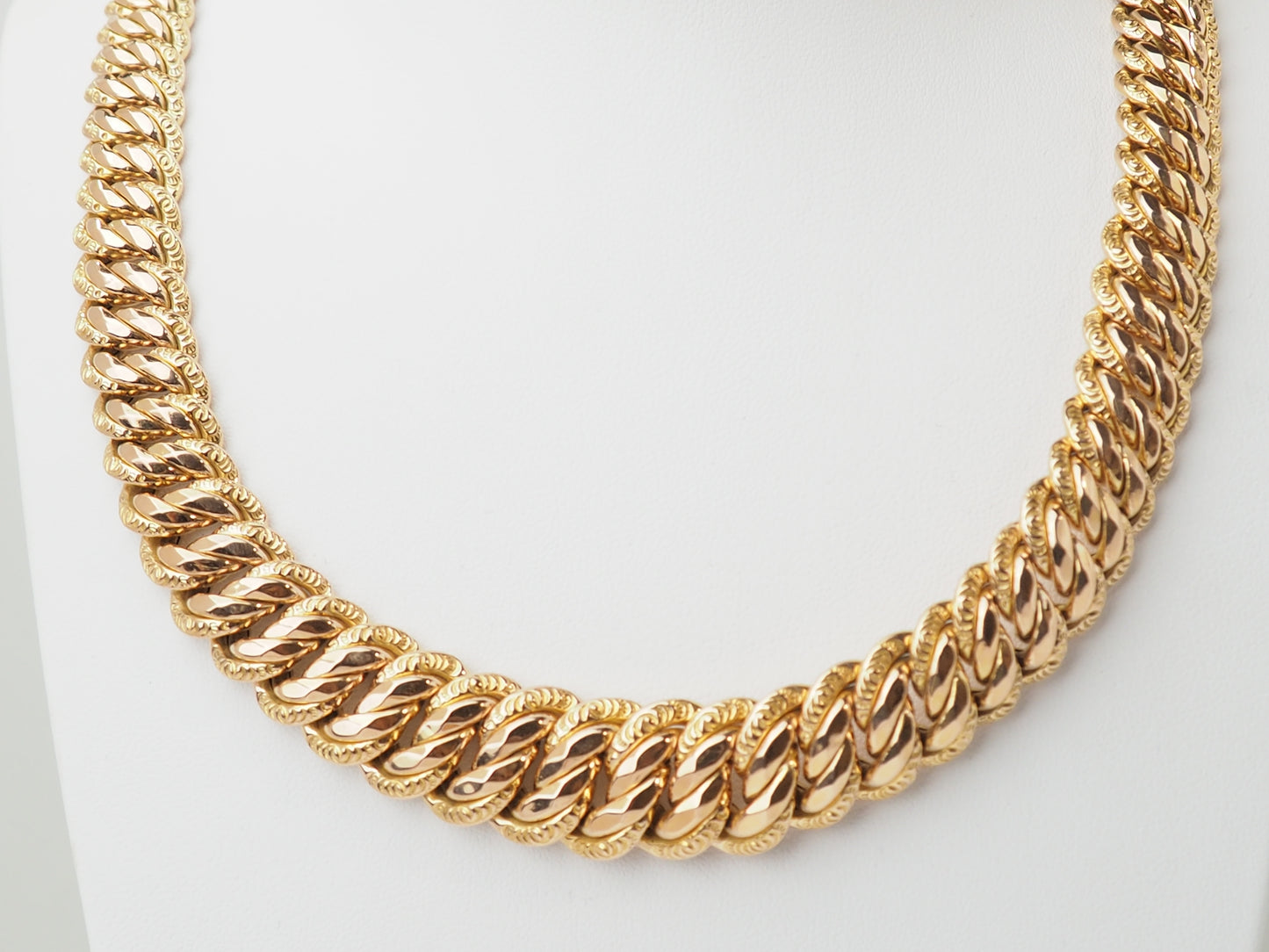 Collier luxe maille épaisse femme