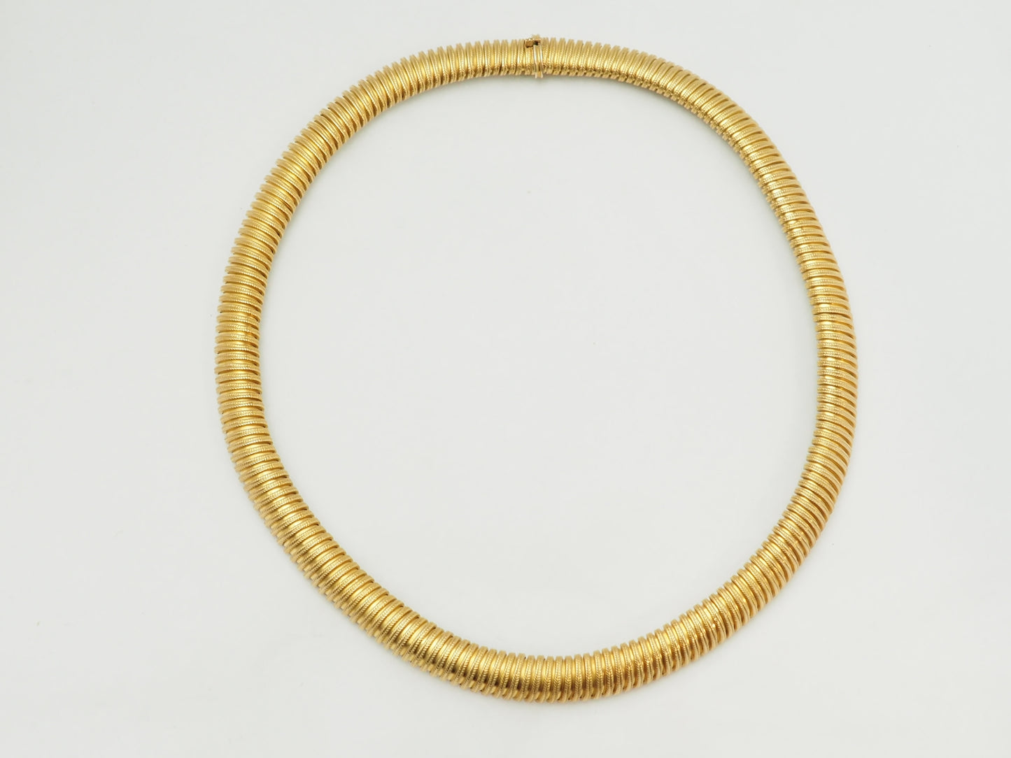 Gold tubogas necklace