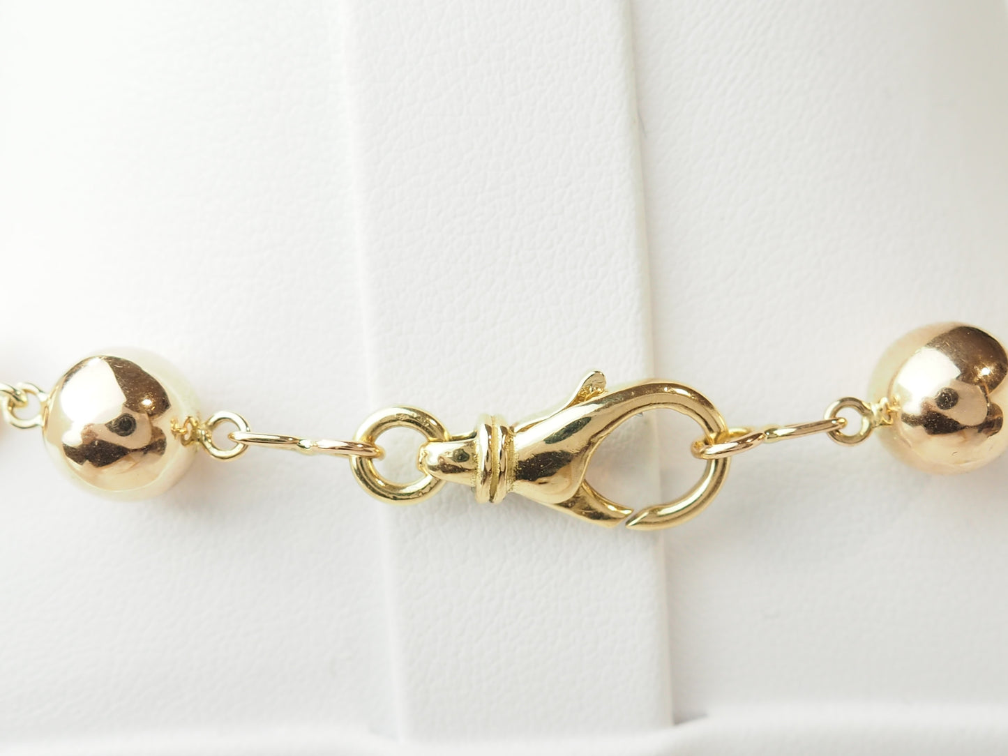 Collier marseillais en or rose - Boules régulières 9 mm