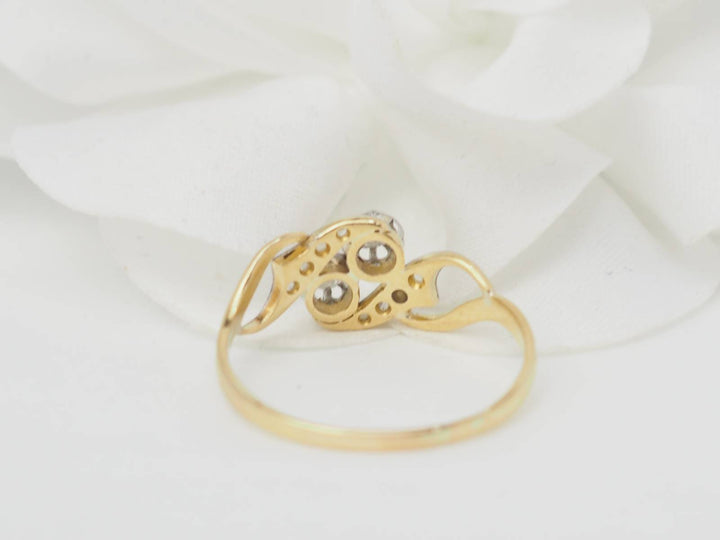 Bague Toi &amp; Moi en or bicolore et diamants