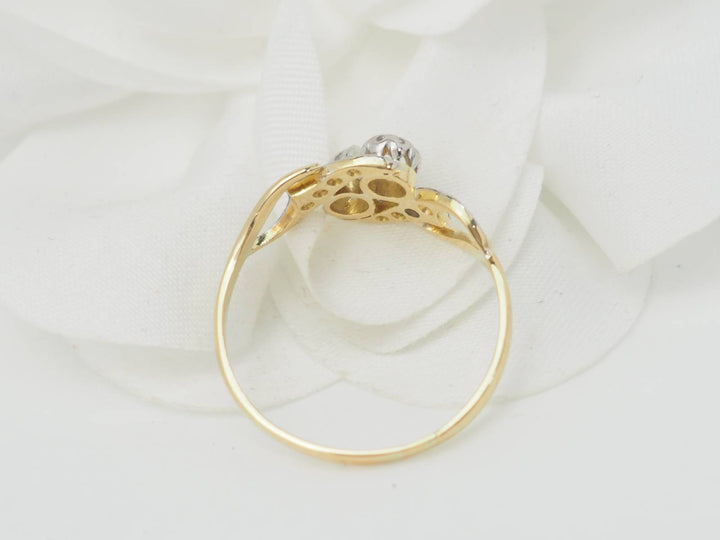 Bague Toi &amp; Moi en or bicolore et diamants