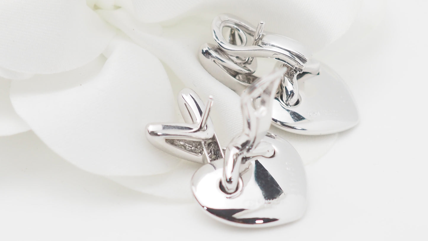 Boucles d'oreilles CHAUMET Liens en or blanc et diamants