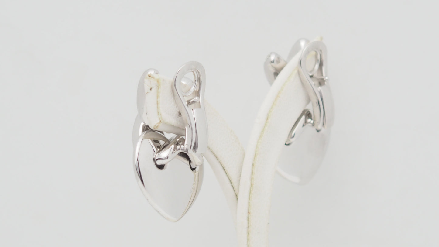 Boucles d'oreilles CHAUMET Liens en or blanc et diamants