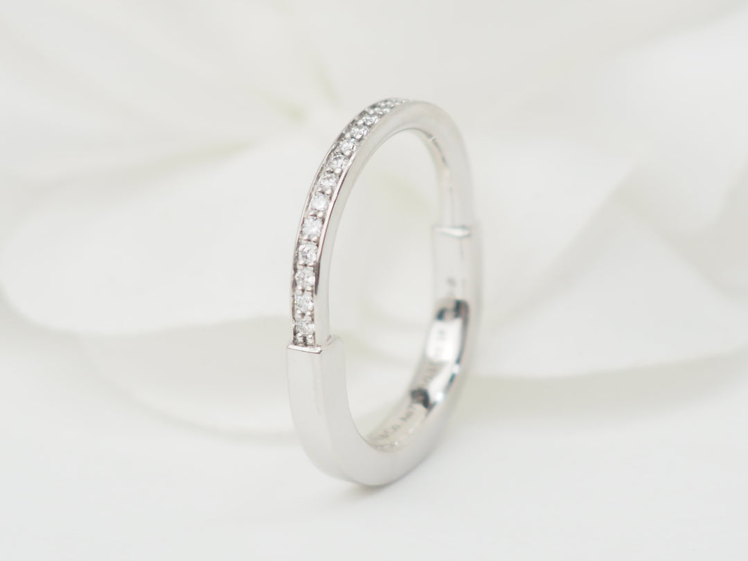 Bague Tiffany &amp; Co en or blanc et diamants