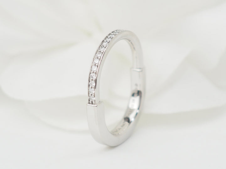 Bague Tiffany &amp; Co en or blanc et diamants