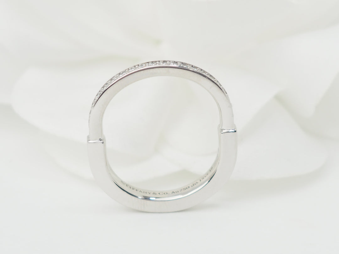 Bague Tiffany &amp; Co en or blanc et diamants