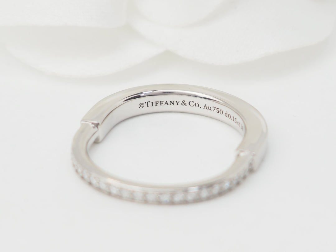 Bague Tiffany &amp; Co en or blanc et diamants