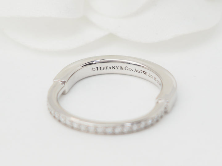 Bague Tiffany &amp; Co en or blanc et diamants