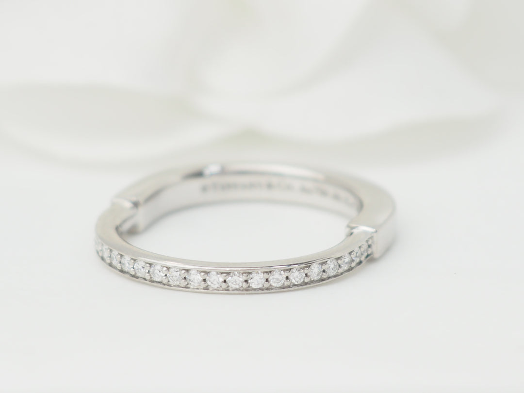 Bague Tiffany &amp; Co en or blanc et diamants