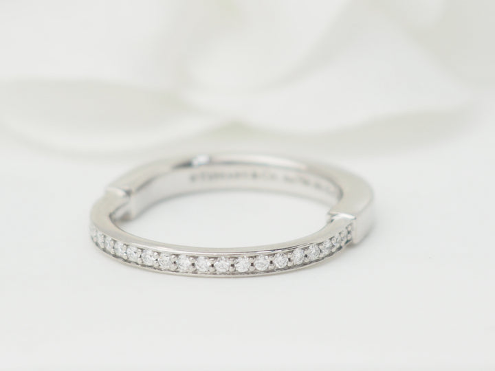 Bague Tiffany &amp; Co en or blanc et diamants