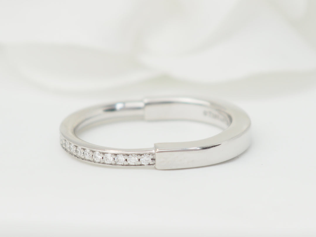 Bague Tiffany &amp; Co en or blanc et diamants