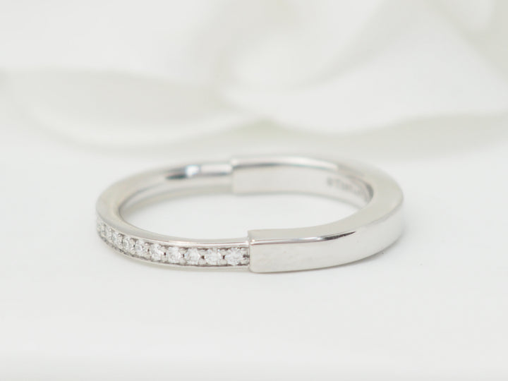 Bague Tiffany &amp; Co en or blanc et diamants