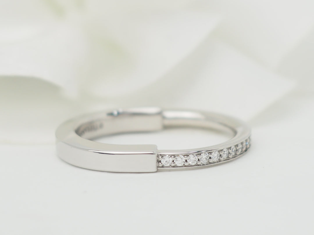 Bague Tiffany &amp; Co en or blanc et diamants