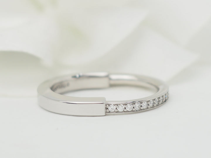 Bague Tiffany &amp; Co en or blanc et diamants