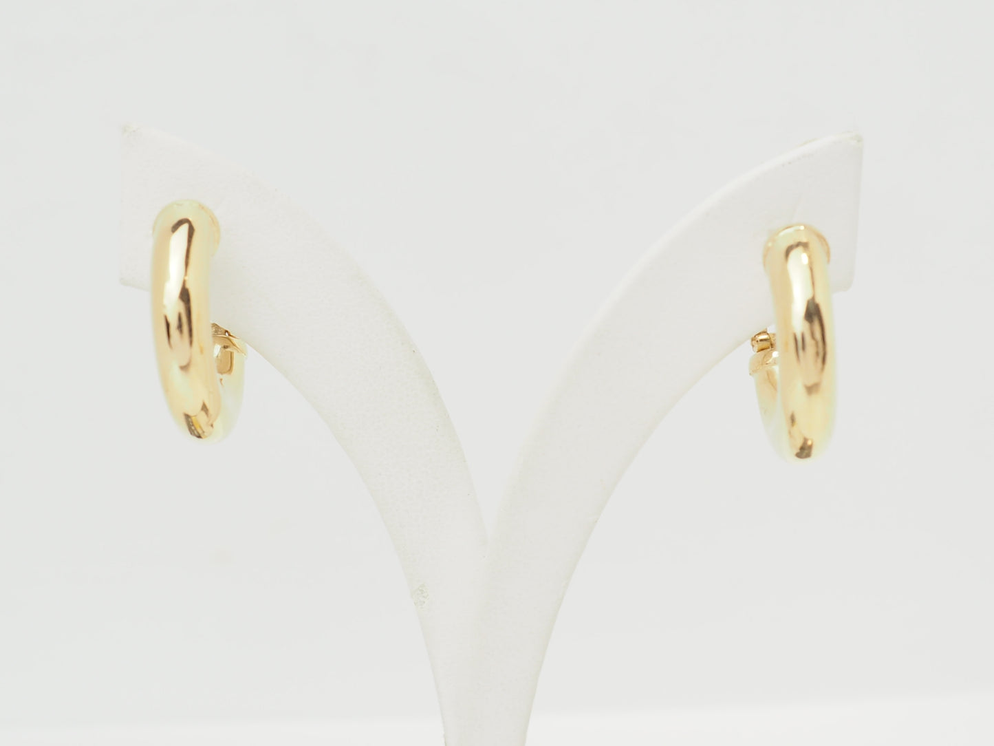 Boucles d'oreilles créoles épaisses en or jaune 18kt – 23 mm