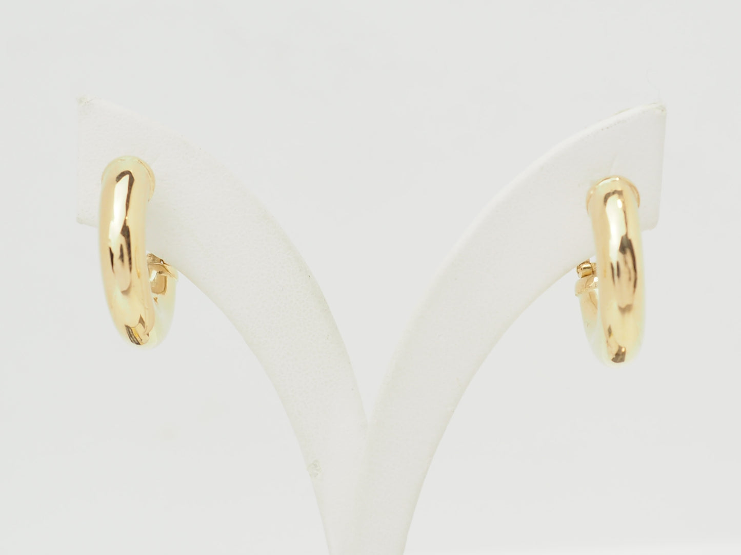 Boucles d'oreilles créoles épaisses en or jaune 18kt – 23 mm