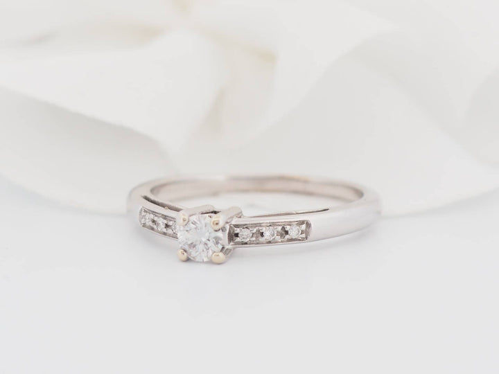 Bague solitaire Mauboussin Sel de ma vie en or blanc et diamant