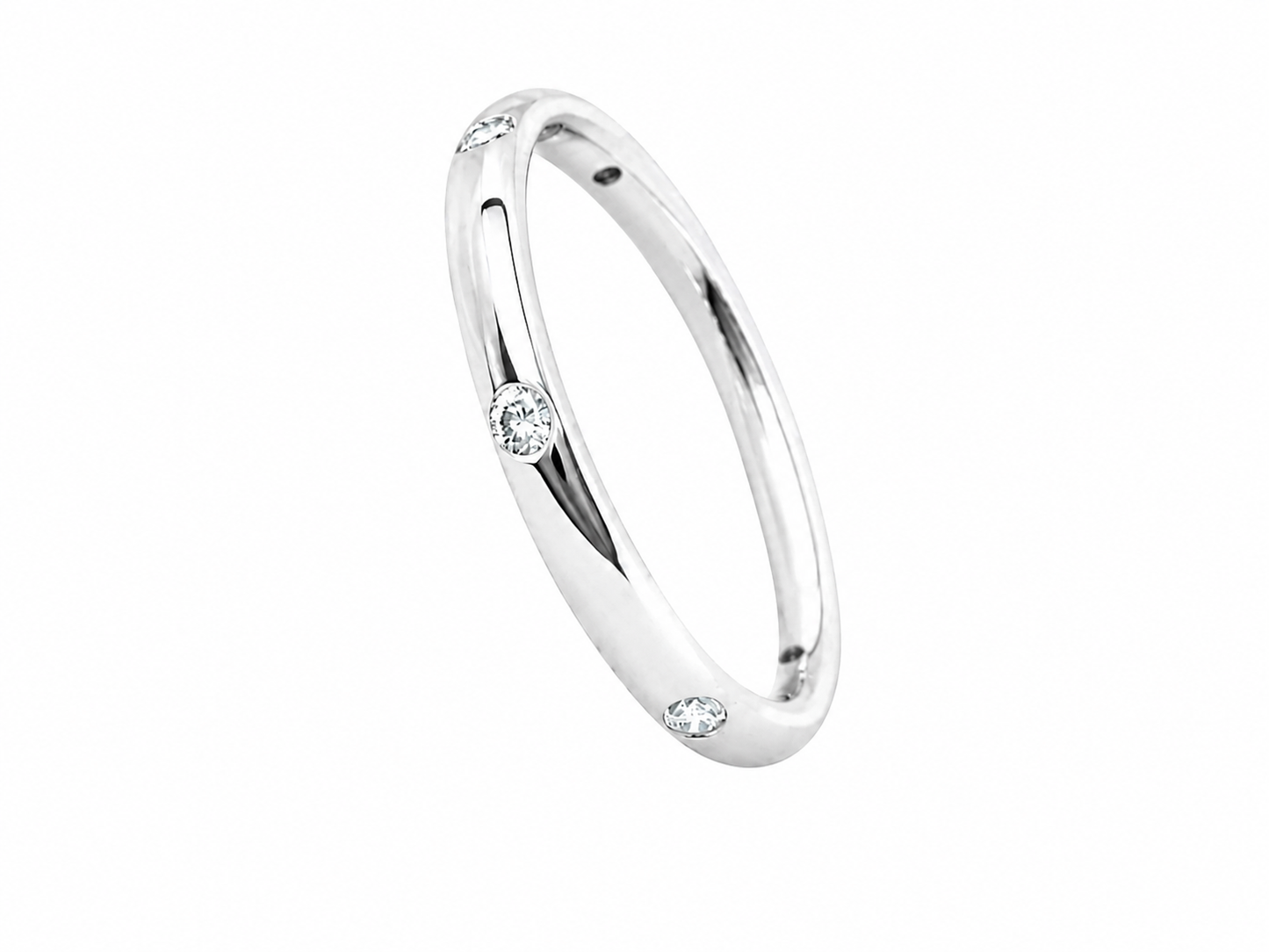 Alliance Pomellato Lucciole en or blanc 18 carats et diamants 0,13 ct