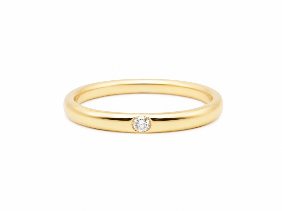 Bague Pomellato Lucciole en or jaune 18 carats et diamant 0,03 ct