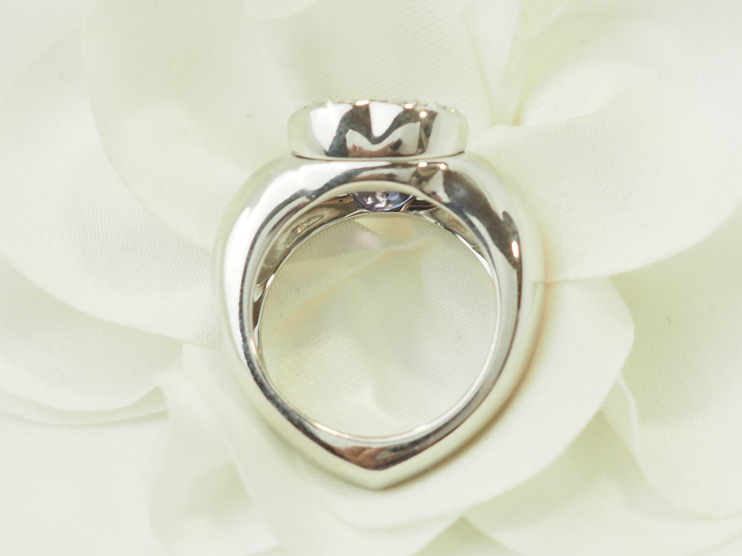 Bague coeur Piaget en or blanc 18k avec tanzanite et diamants, collection L&