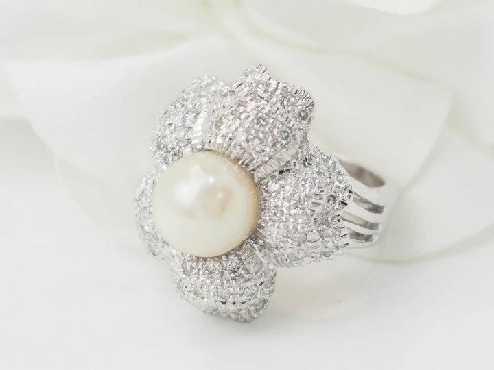 Bague fleur vintage L&