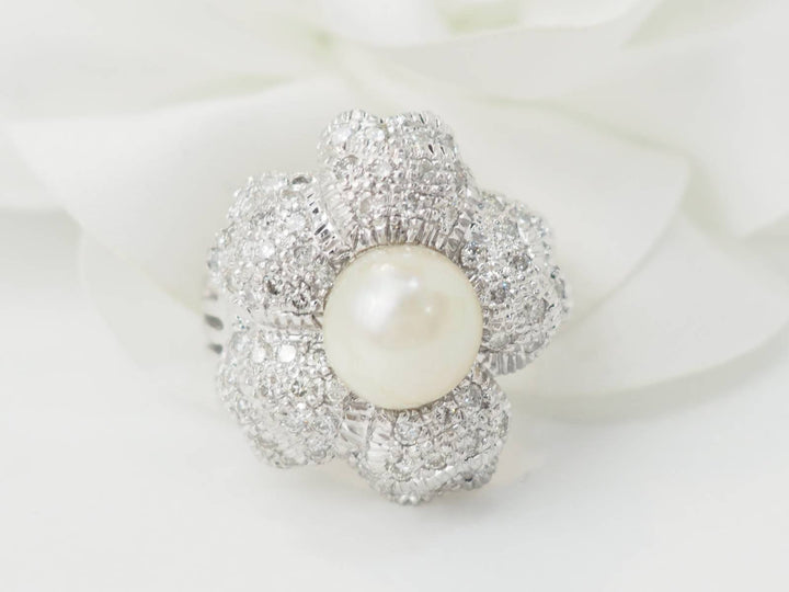 Bague fleur vintage L&