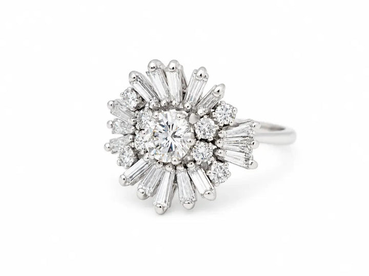 Bague Marguerite Soleil vintage L&