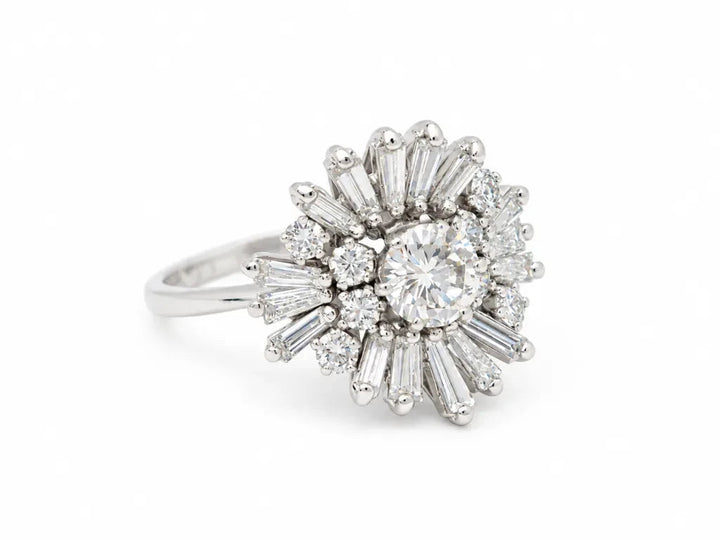 Bague Marguerite Soleil vintage L&