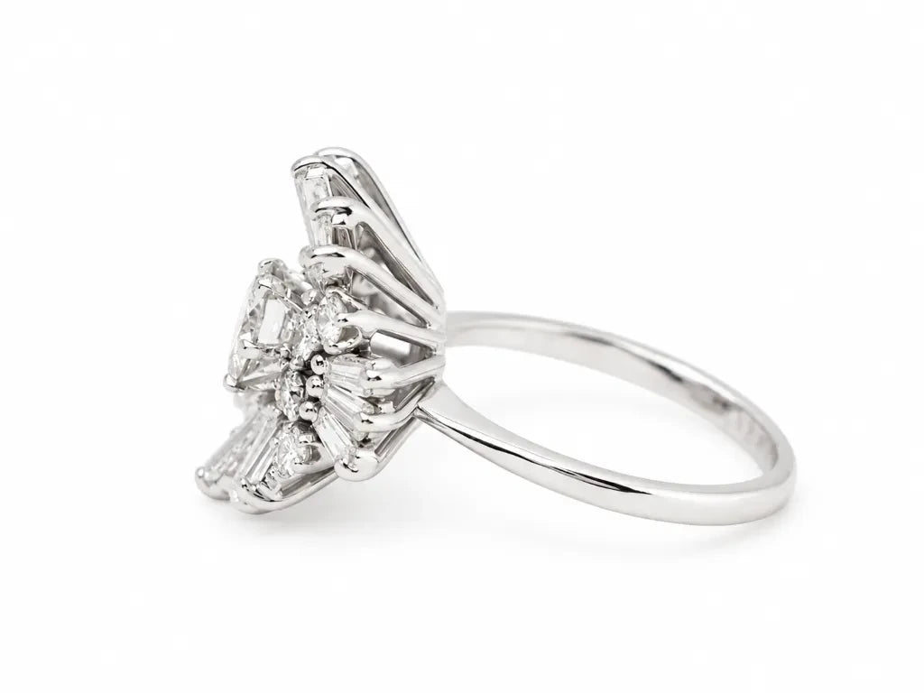 Bague Marguerite Soleil vintage L&