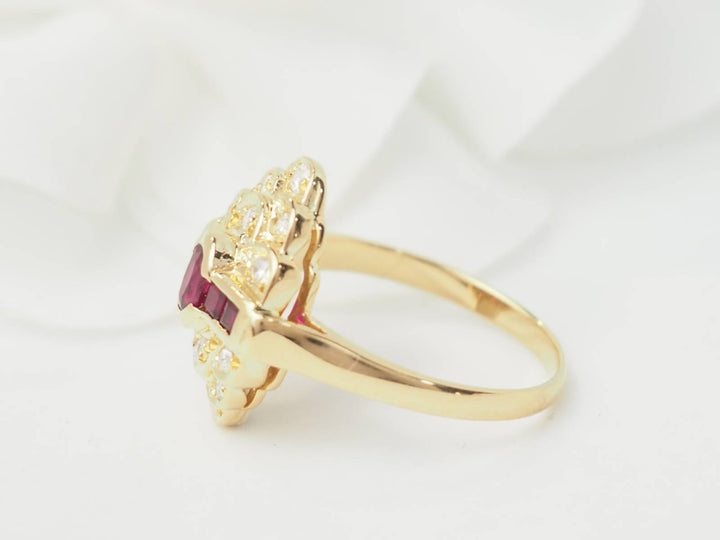 Bague marquise vintage L&