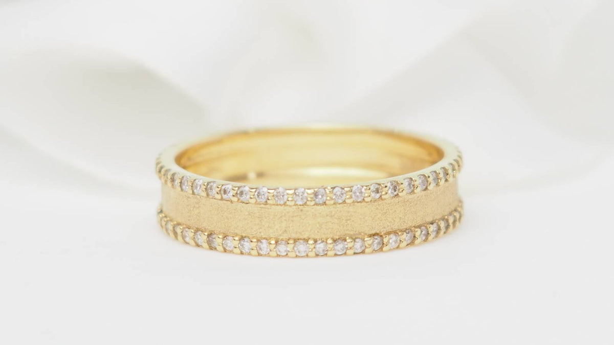 Bague L'Aurore Mauboussin La vie Parisienne en or jaune 18 carats sertie de diamants taille brillant
