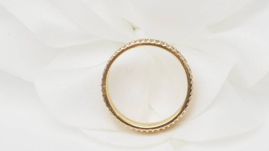 Bague Mauboussin La vie Parisienne en or jaune 18 carats ornée de diamants taille brillant, vendue par L&