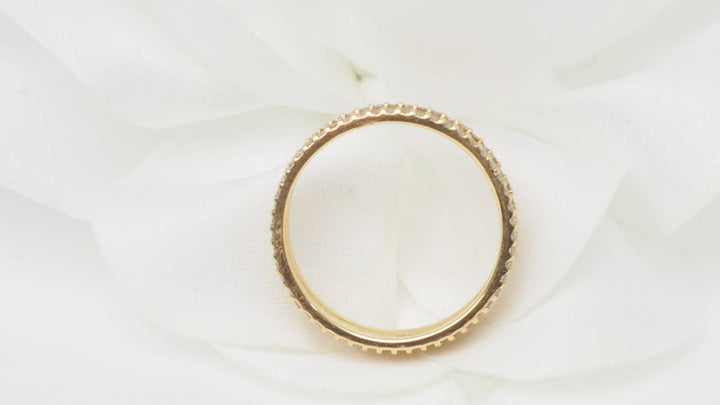 Bague Mauboussin La vie Parisienne en or jaune 18 carats ornée de diamants taille brillant, vendue par L&