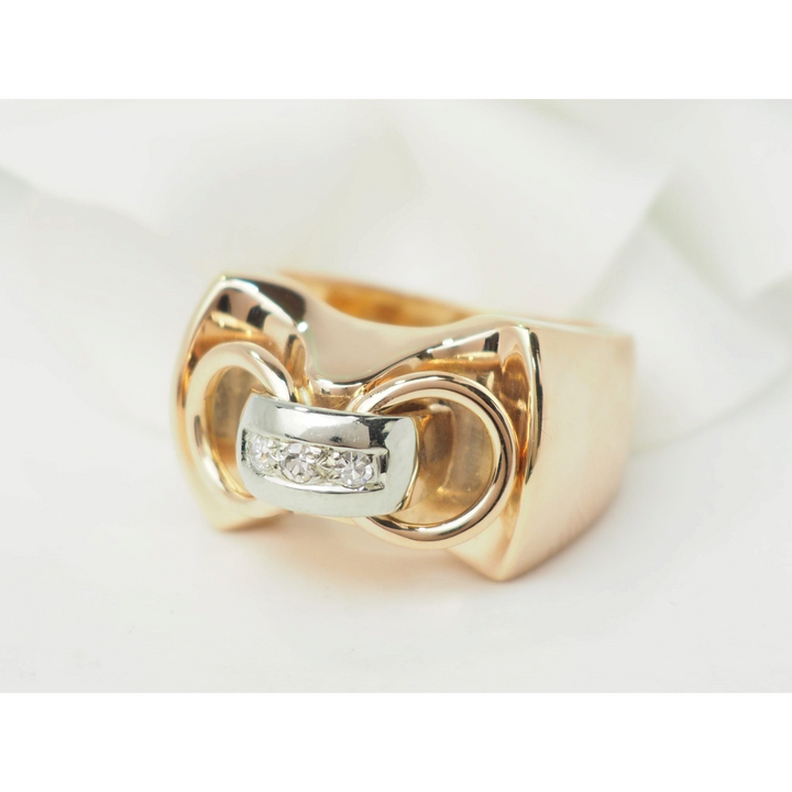 Bague Tank ancienne L&