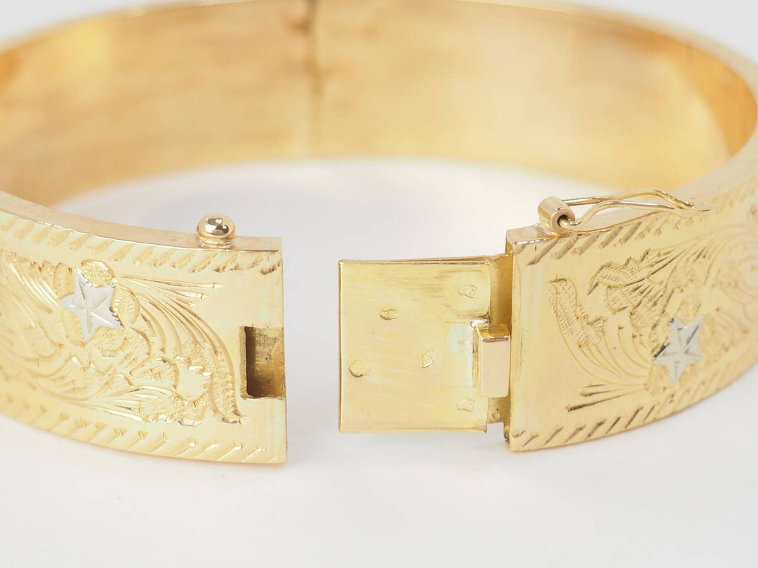 Bracelet ouvrant vintage L&