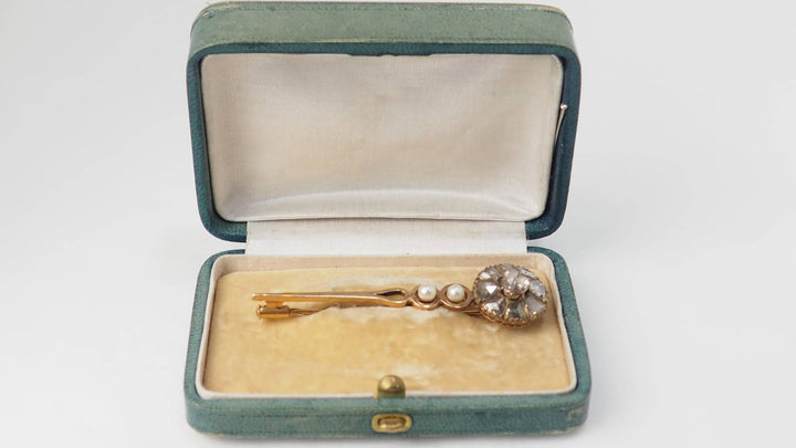 Broche barrette ancienne L&