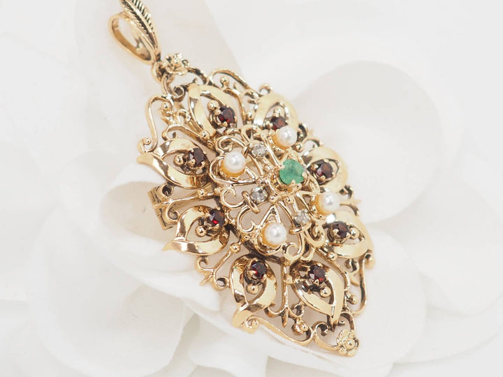 Broche pendentif L&