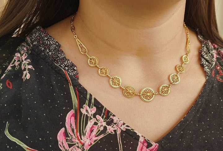 Collier draperie Art Nouveau L&