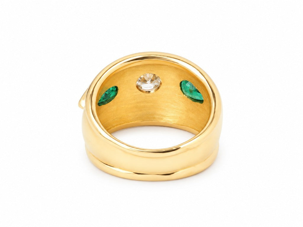Bague bandeau vintage L&