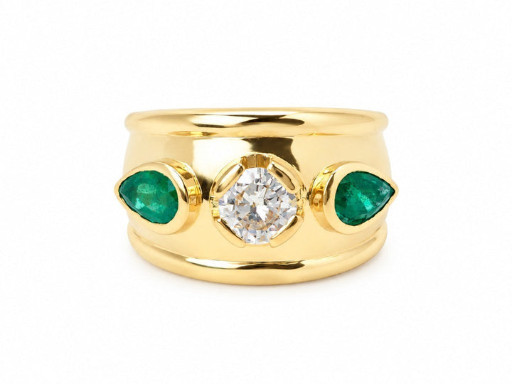 Bague bandeau vintage L&