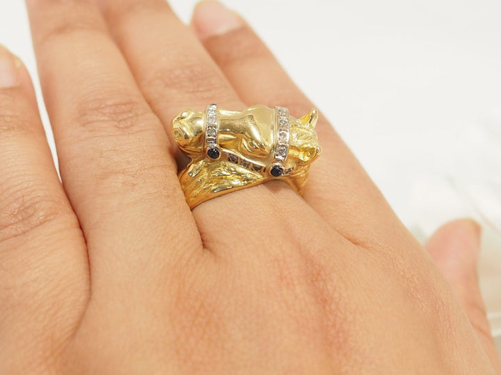 Bague cheval L&