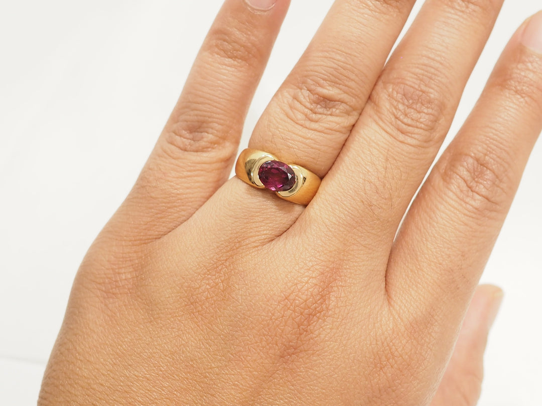 Bague jonc vintage L&