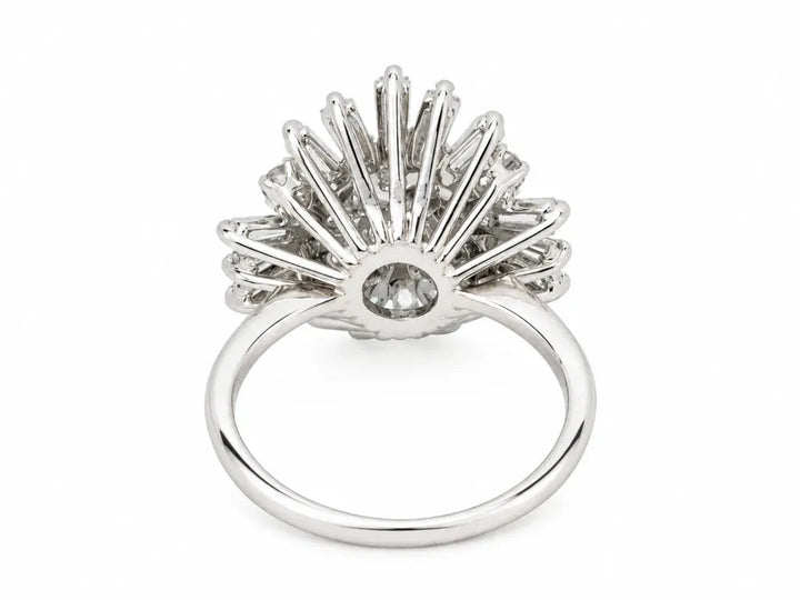 Vue arrière de la bague Marguerite Soleil L&